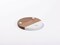 Craft Express 4 Pack Engravable Round Marble and Wood Coasters – 4" for Laser Projects